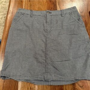 Christopher & Banks Black and White Patterned Skort
